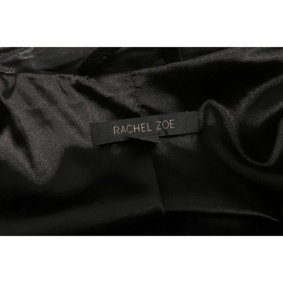 Rachel Zoe Bobby Leather Bolero Jacket Black Size 2 Open Front - Picture 5 of 6